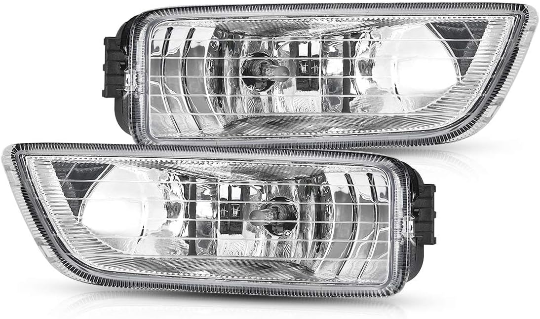 Torchbeam Fog Lights for 2006-2007 Accord 4DR Sedan Models Clear Bumper Driving Fog Light Assembly with H11 12V 55W Halogen Bulbs