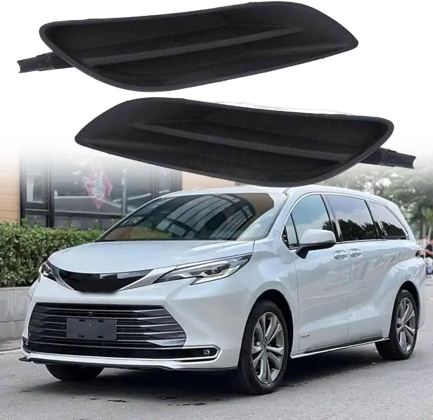 2Pcs Front Bumper Fog Light Housing Covers Protector for Automobile Styles and Durability 52128AE020 52127AE020 Fog Light Shielding Protector