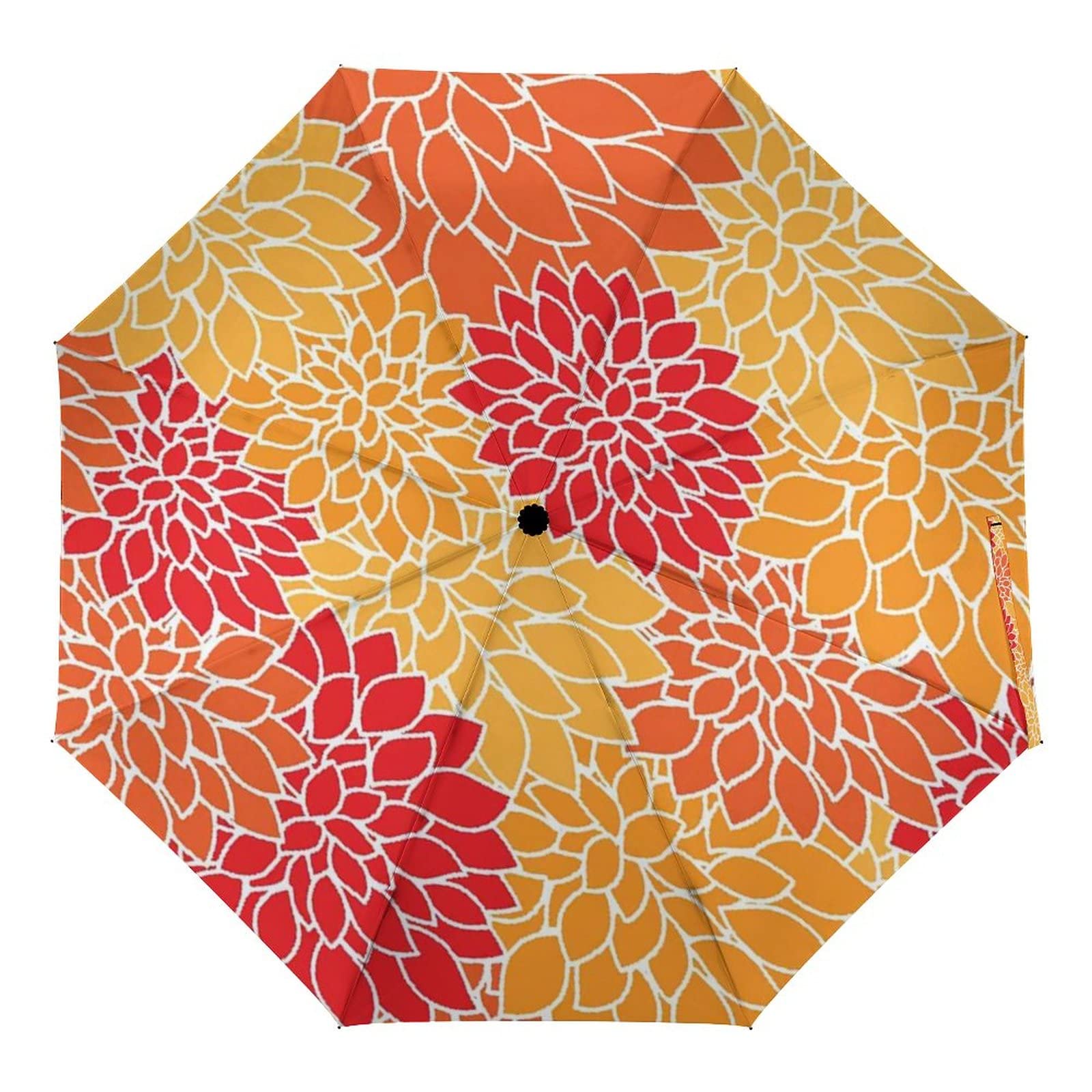 Retro Rock And Roll Symbol Lettering Grunge Distressed Colors Back Then Sound Music Theme) 8 Ribs Travel Umbrella Windproof Compact Umbrella Auto Open/Close Waterproof Travel Umbrella,Portable Umbrel