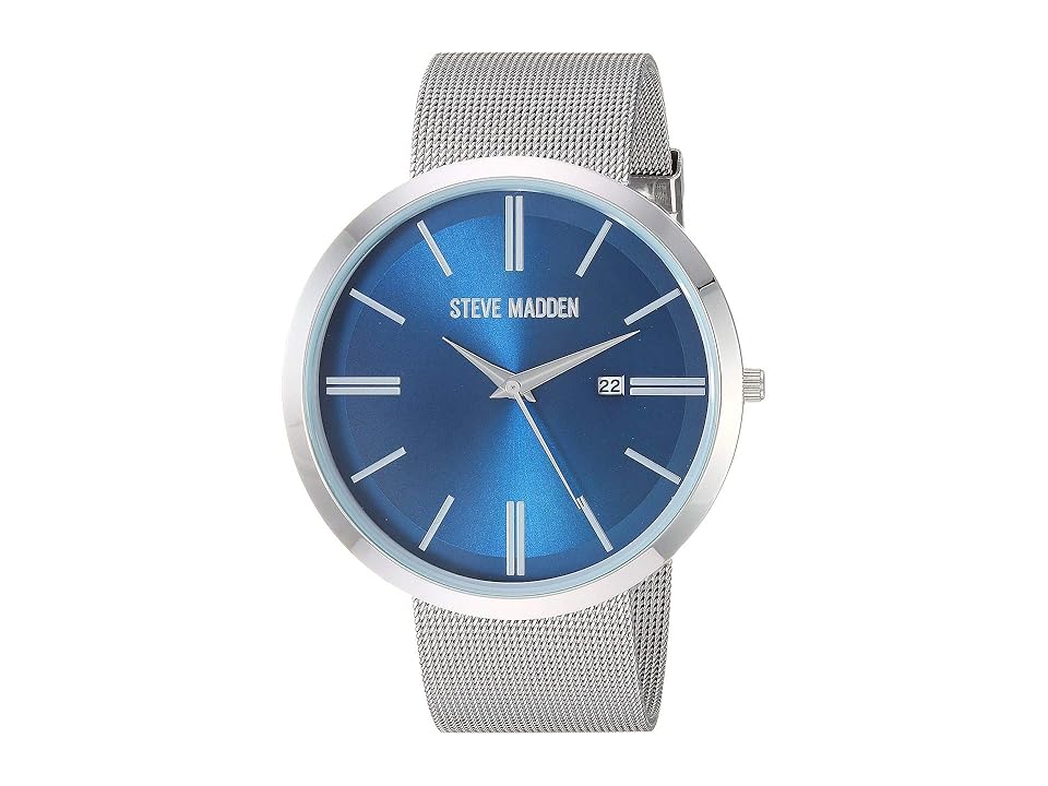 

Steve Madden Mesh Watch SMW255 (Silver/Blue) Watches