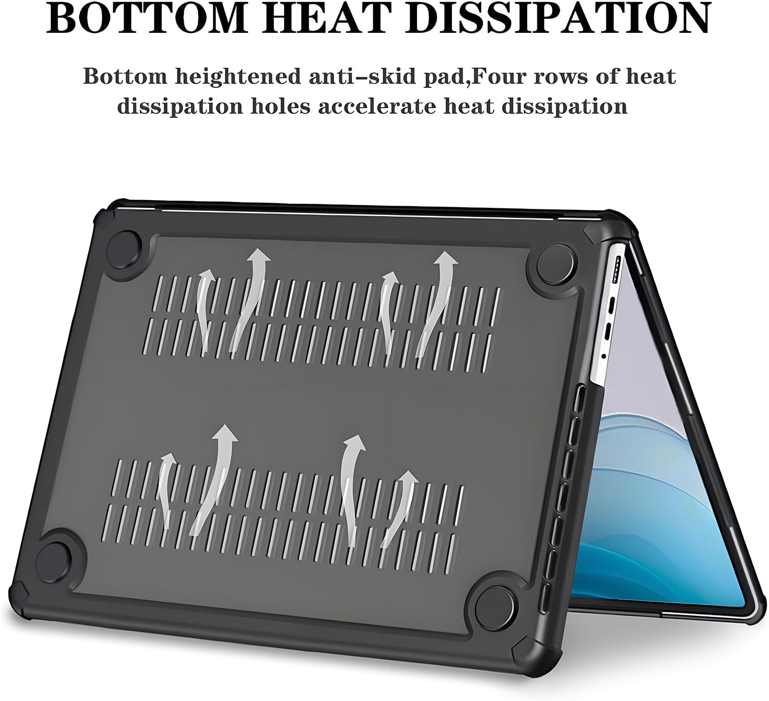 for MacBook Pro 14 inch Case 2021-2024 Released M4 M3 M2 Pro/Max Chip A3112 A3185 A3401 A2918 A2992 A2779 A2442 Shockproof Soft TPU Cover with Keyboard Film and Screen Film,Transparent