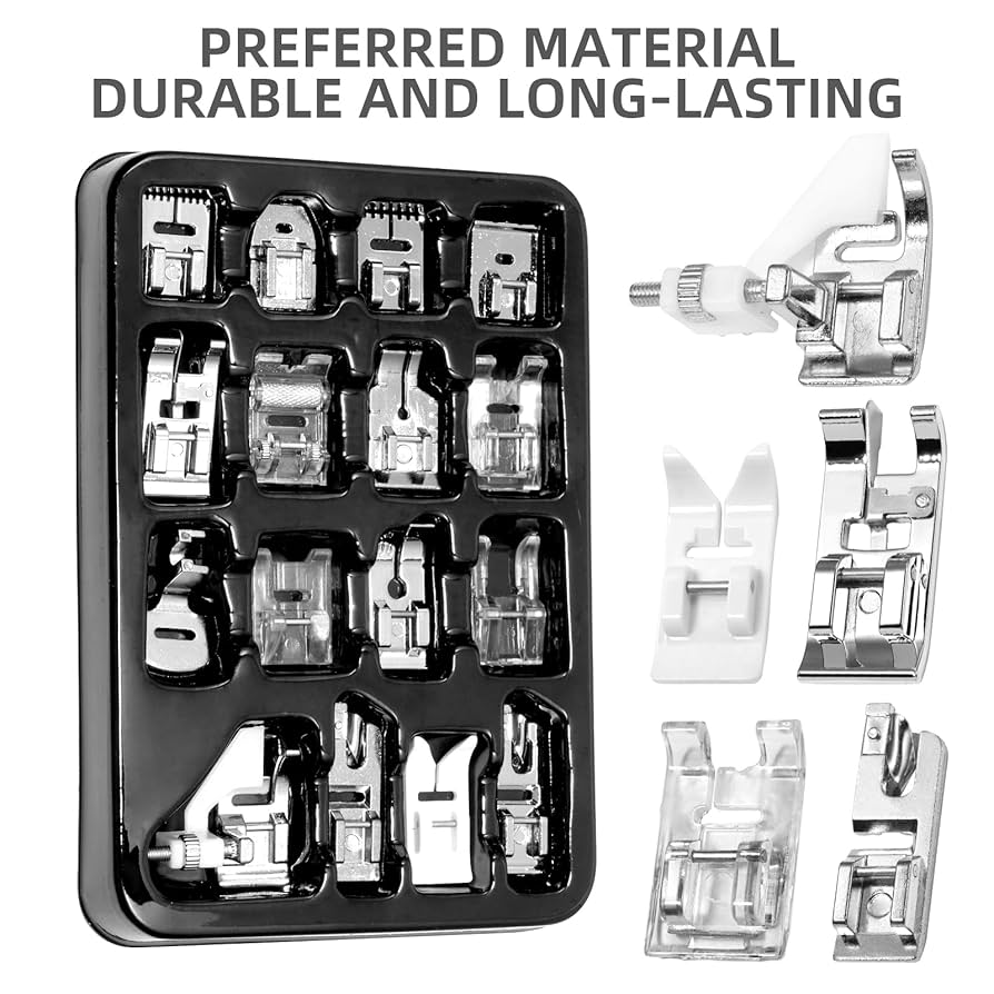 Amazon.com: 16 Pieces Sewing Machine Presser Foot Set fits
