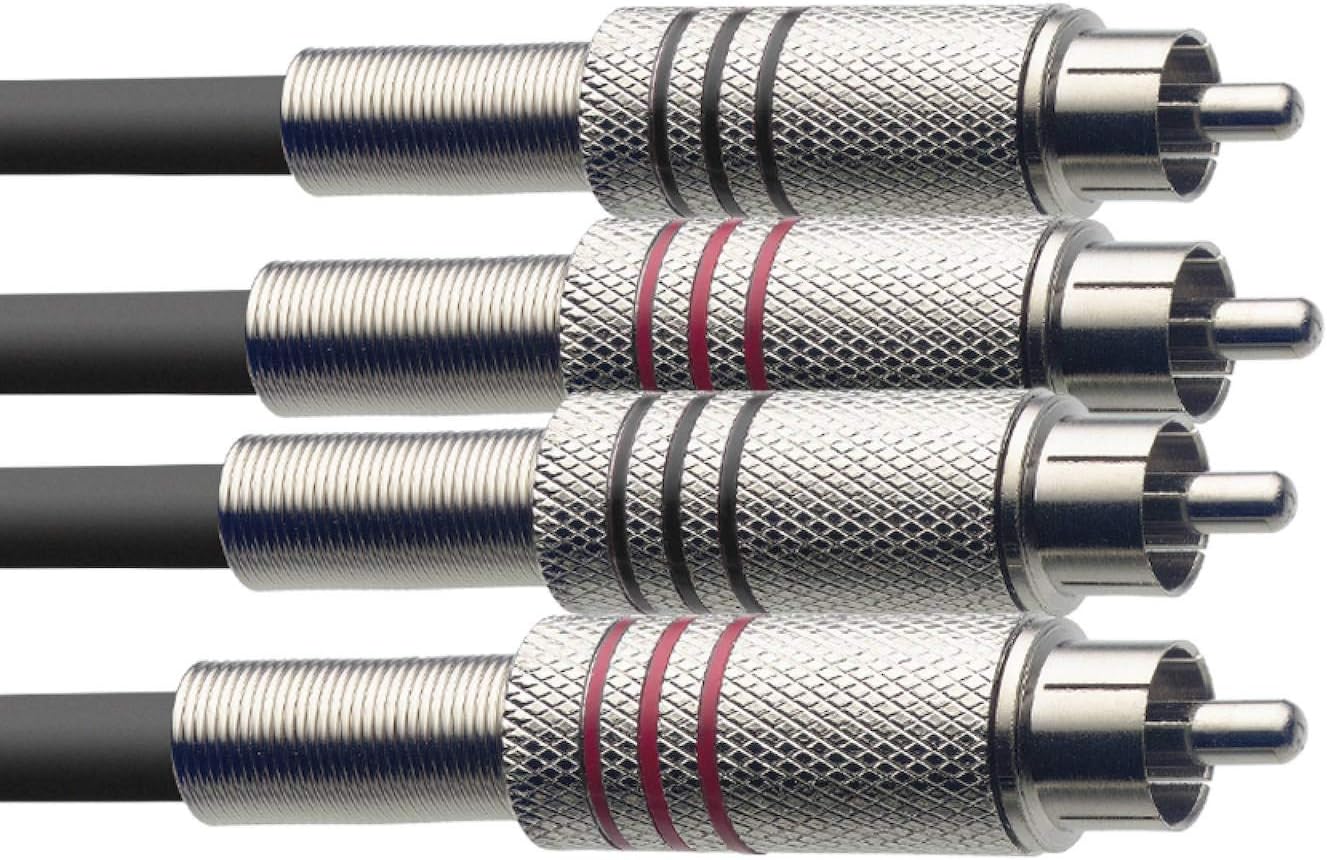Stagg S Series Twin RCA/m - Twin RCA/m Cable - 6m