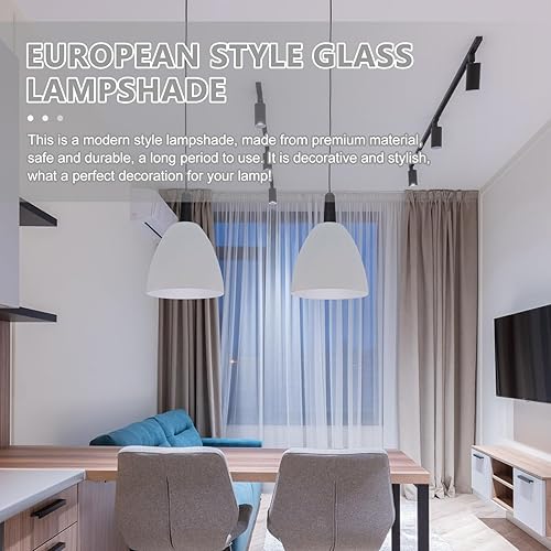 Miniatura 4 de Angoily 1 pantalla de cristal esmerilado para lámparas de pie, lámpara de pie, repuesto para lámpara de poste, sombras para accesorios de