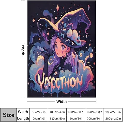 Miniatura 9 de Manta suave de franela de acuarela de calabaza azul y gris, para otoño, otoño, Halloween, 50 x 60 pulgadas, decoración del hogar para cama, sofá,