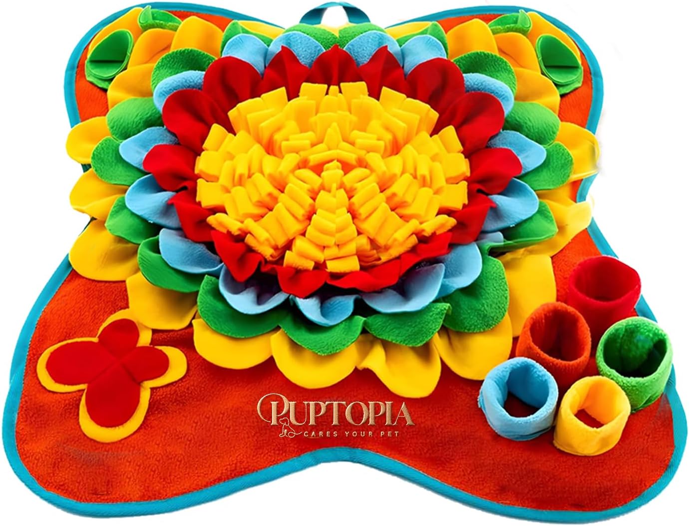 Interactive Snuffle Mat for Dogs – Slow Feeding, Anxiety Relief, Mental Stimulation, Foraging Skill Development, and Machine Washable Snuffle Toys to Keep Pets Engaged