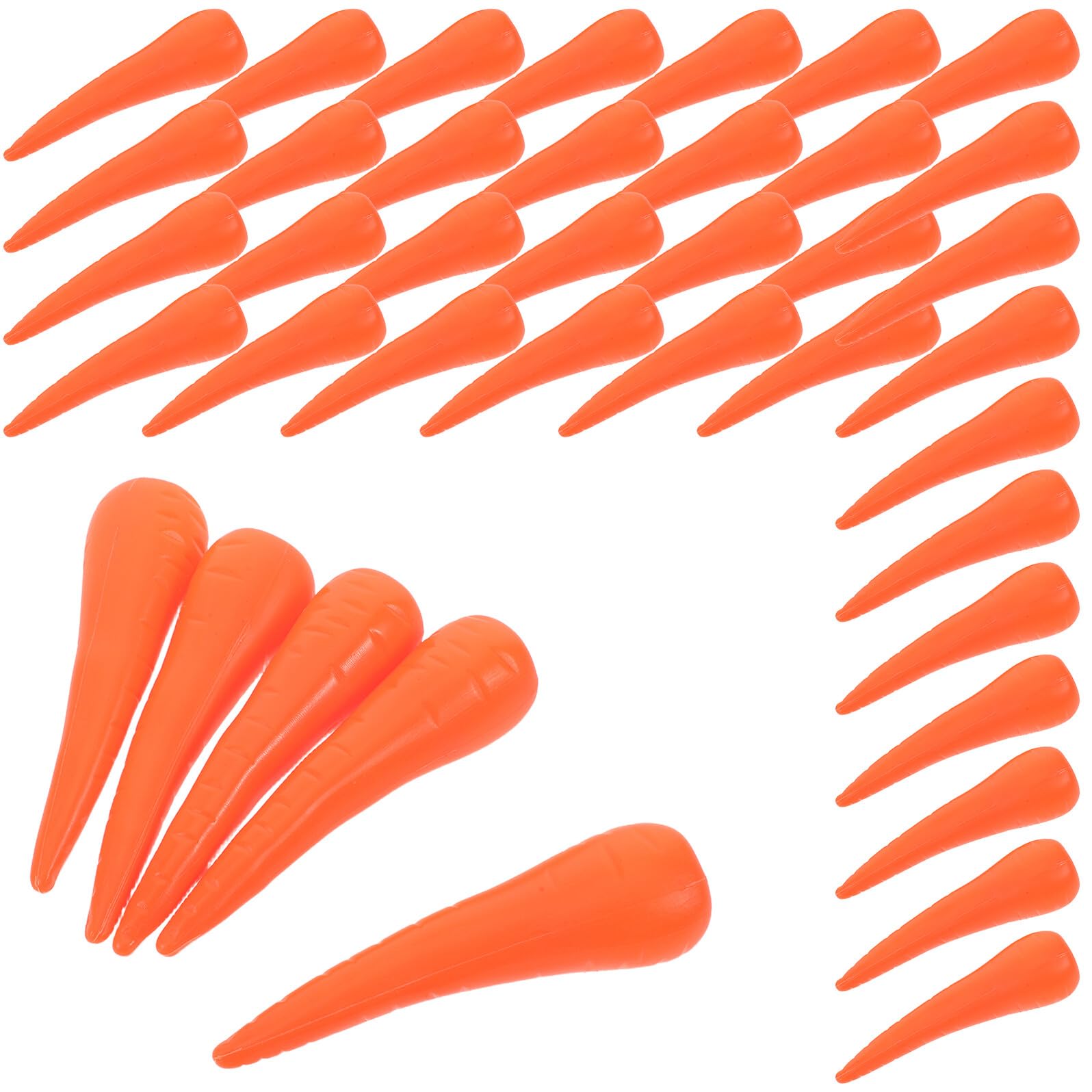 100 Sztuk Ozdobny nosek bałwana Artykuły do ​​rękodzieła w kształcie bałwana Ozdoby świąteczne DIY Świąteczne artykuły rzemieślnicze Orange