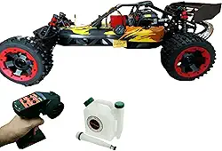 Carro de Controle Remoto a Gasolina Baja 5A Off Road Potência 29cc Baha Buggy Combustão Rc Escala 1:5 80KM/H - Gigante e Potentye - no Brasil (PRETO/LARANJA/AMARELO)