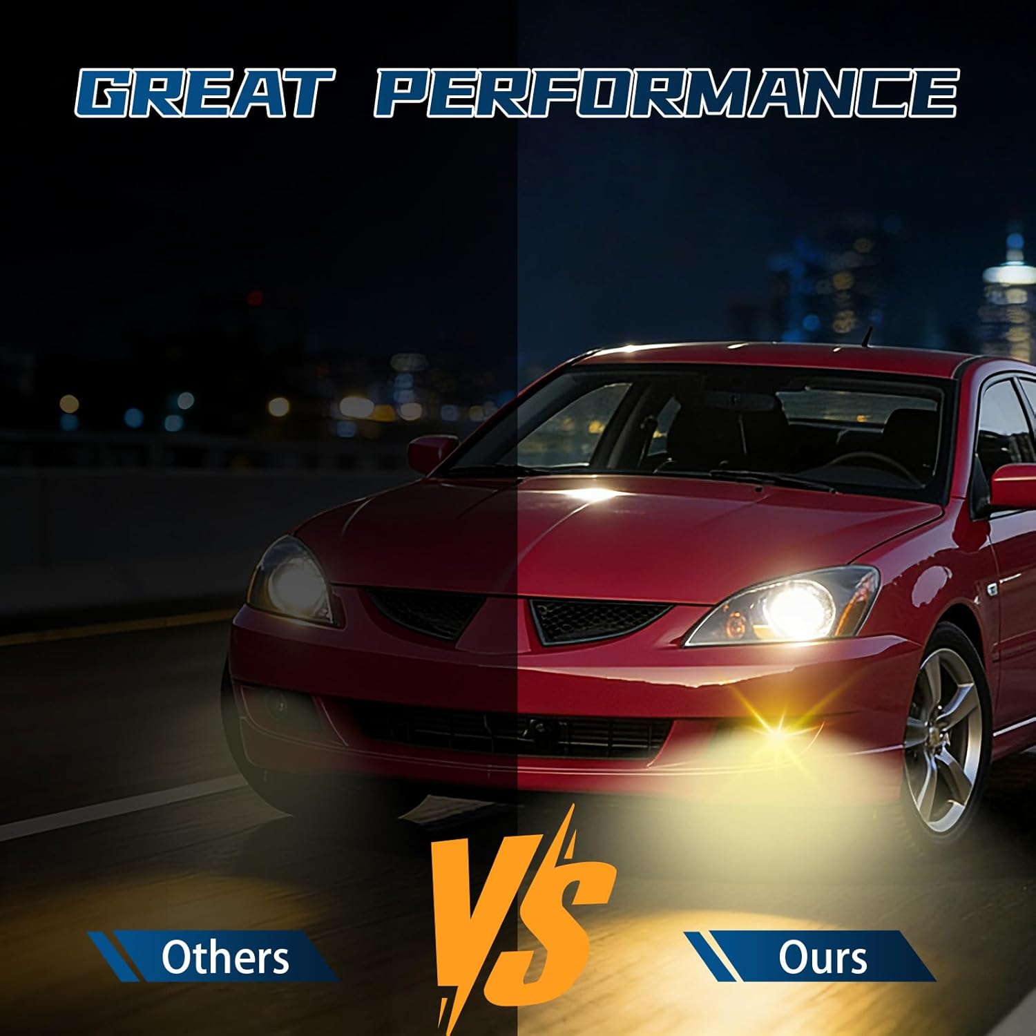 Fog Lights Compatible with 2004 2005 2006 Mitsubishi Lancer Front Bumper Driving Fog Lamps - Clear Lens