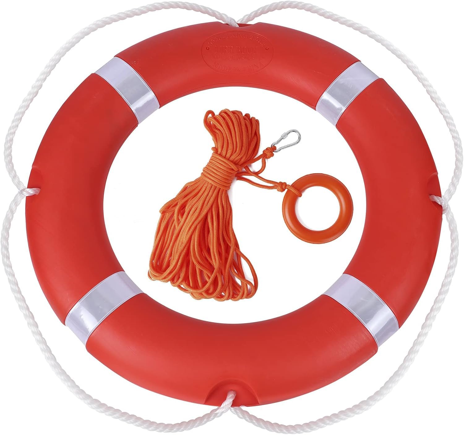 72 cm Boots Rettungsringe Rettungsring mit schwimmendem lebensrettendem Seil, 30 m Set, professioneller Wurfring, Rettungsschwimmer