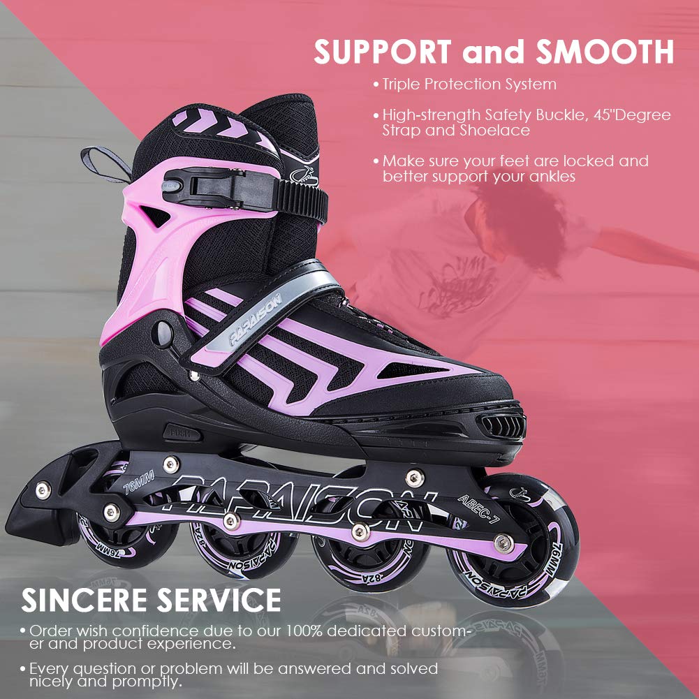for Girls and Boys Roller Skates with Featuring All Illuminating Wheels