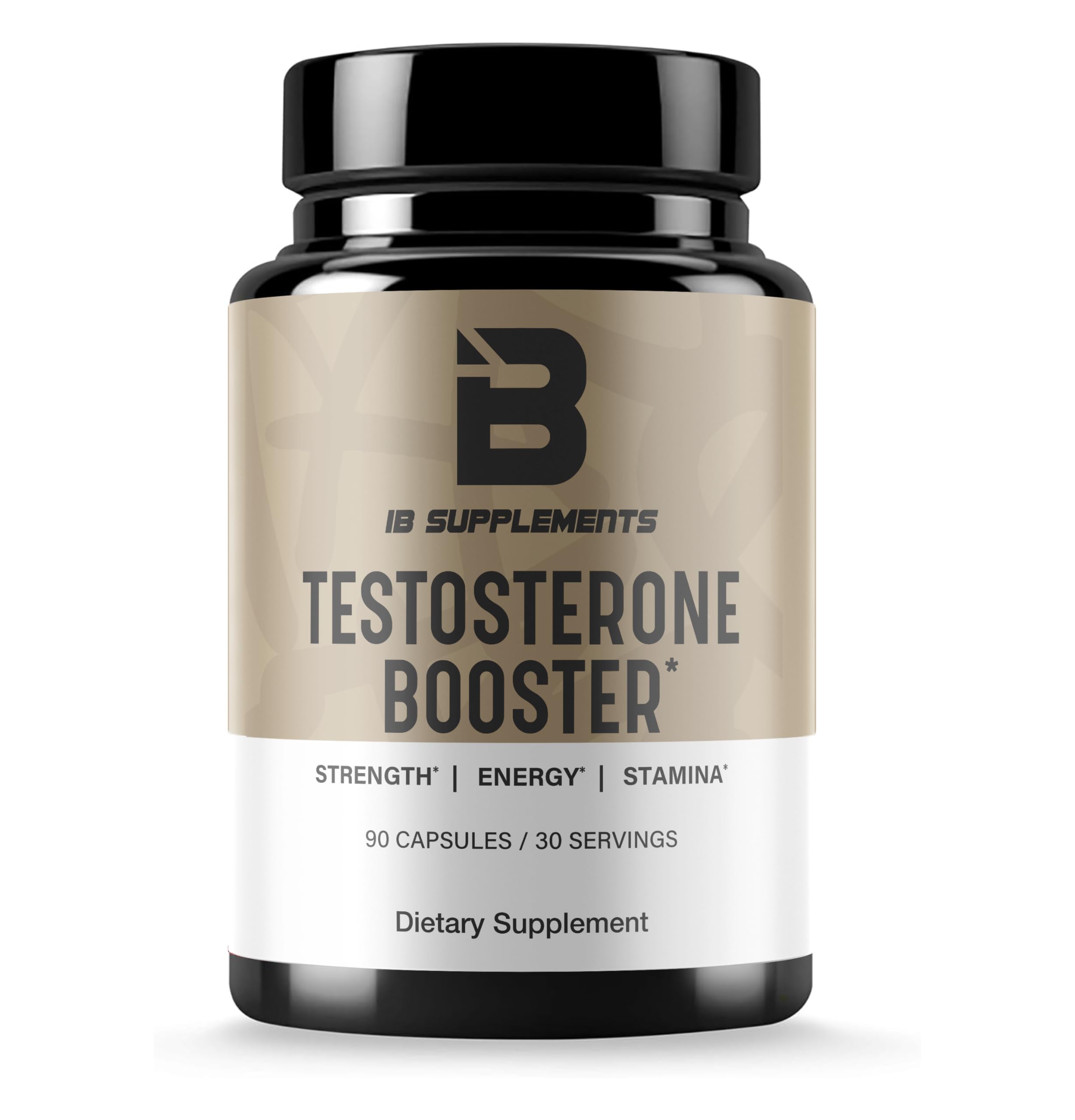 Iron Brothers Supplements Testosterone Booster for Men – Natural Stamina & Energy Formula with Fenugreek, Tongkat Ali, Ashwagandha, DIM & Vitamin D3 – 90 Capsules
