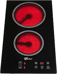 FISCHER COOKTOP ELÉTRICO TOUCH 2 BOCAS MESA VITROCERÂMICA PRETO 220V - 30004-73474
