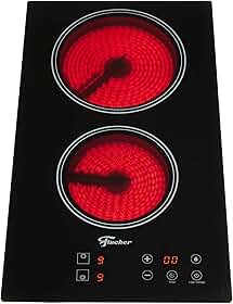 FISCHER COOKTOP ELÉTRICO TOUCH 2 BOCAS MESA VITROCERÂMICA PRETO 220V - 30004-73474