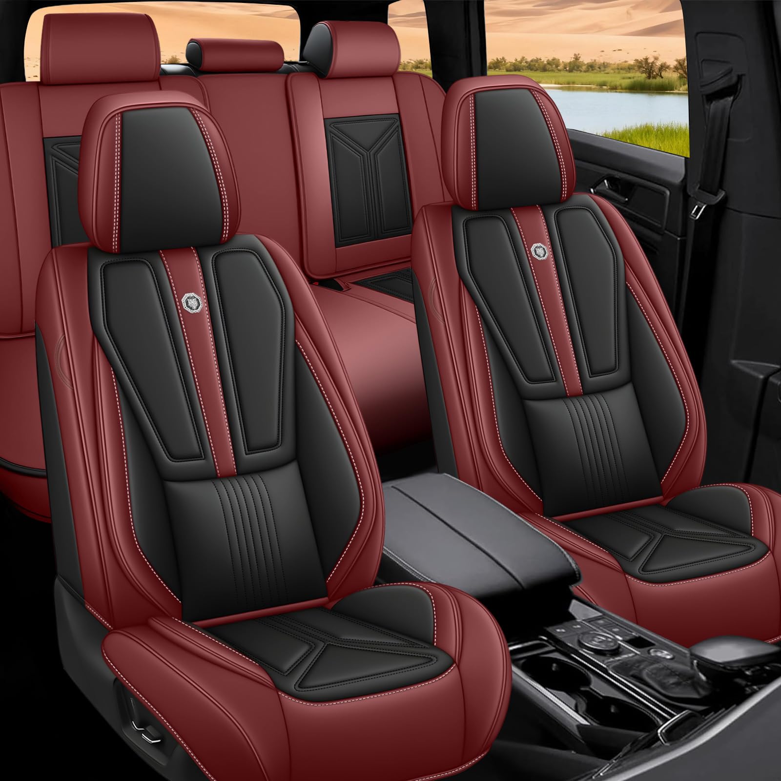 Car Seat Covers for Chevy Malibu 2000-2025 Premium Car Seat Protectors Waterproof Non-Slip Seat Cushion Luxury Automotive Interior