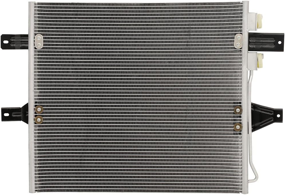 SCITOO Auto Engine Radiator *1 + A/C Condenser *1 Fit for 2003-2007 for Ram 2500 5.9L 2003-2007 for Ram 3500 5.9L, Automotive Replacement Radiators, Car Radiator & A/C Condenser