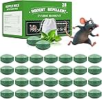 28-Pack Mouse Rodent Repellent for Indoor and Outdoor, Natural Deterrent for Kitchen, Warehouse, Garden Camper, Yard, Car, Garage and RV, Safe for Pets and Family