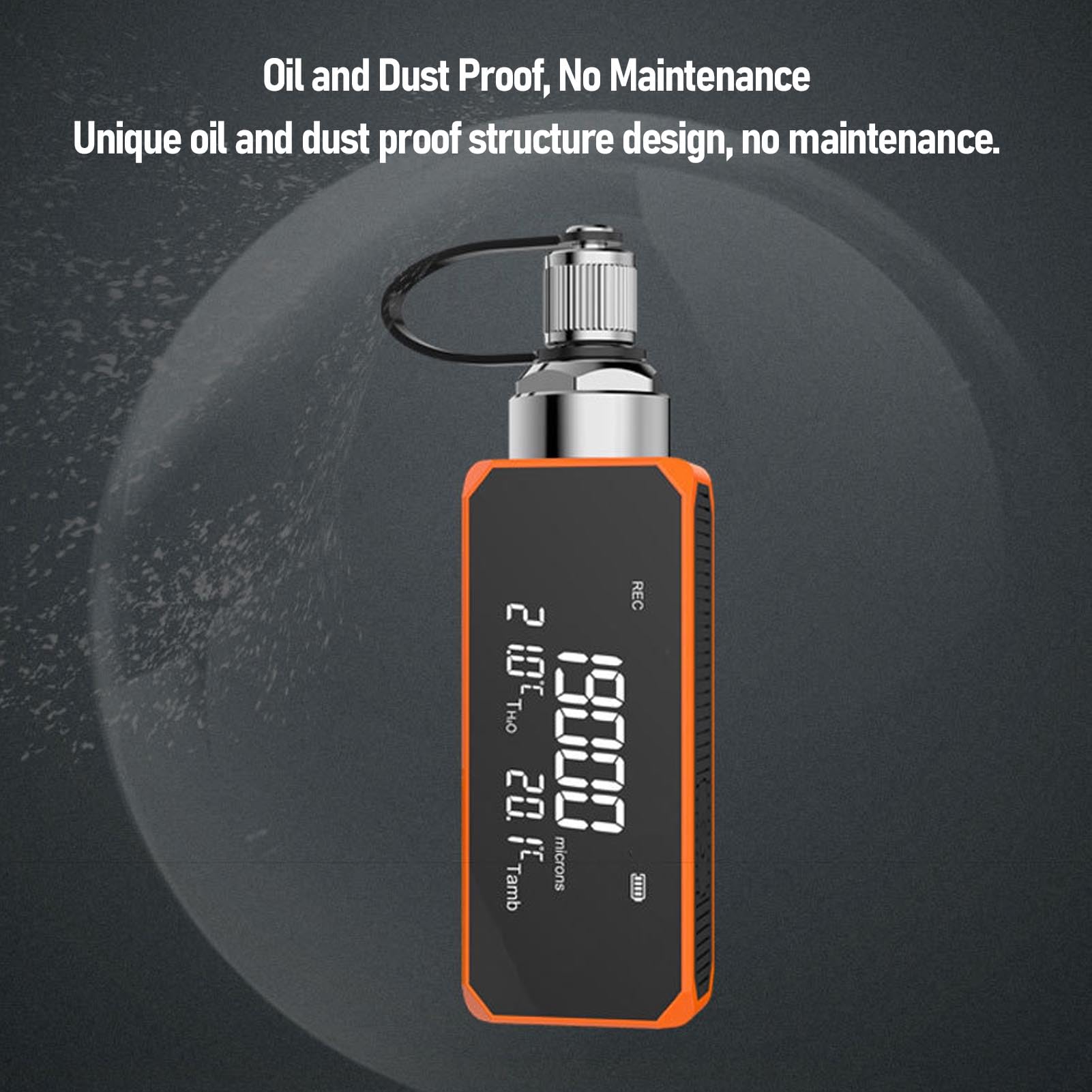 Vakuummeter Digital, 1-19000 Mikrometer HVAC-Vakuummeter mit Datenprotokollierung, ölbeständig, Genauigkeit bis ±10%, PDF-Excel-Export