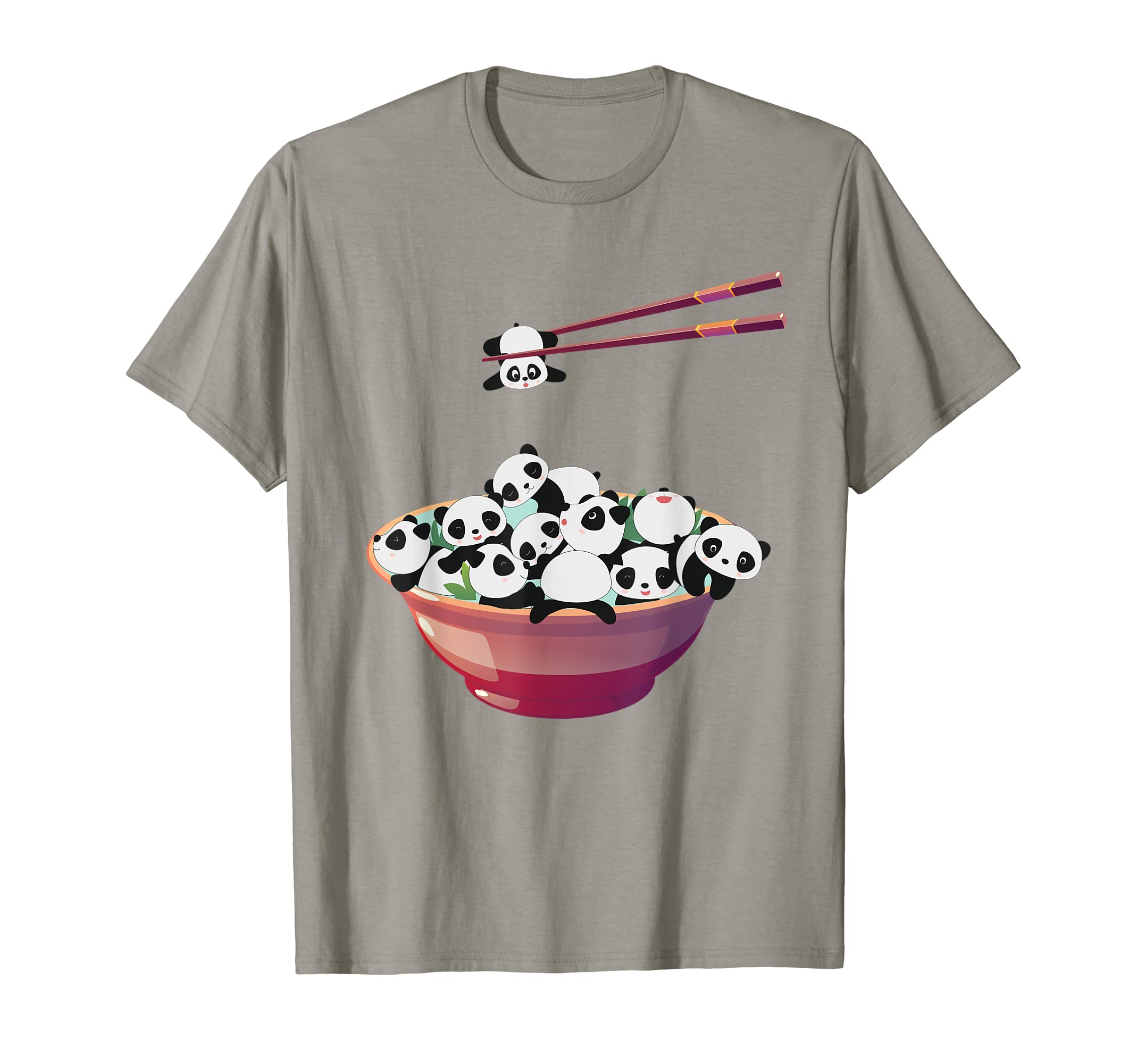 Cute Panda Bowl of Tangyuan Yuanxiao Chinese Lunar New Year T-Shirt