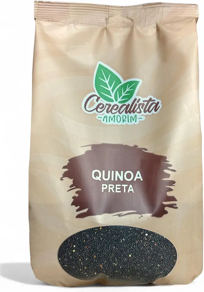 Quinoa Preta Em Grãos 1Kg Cerealista Amorim
