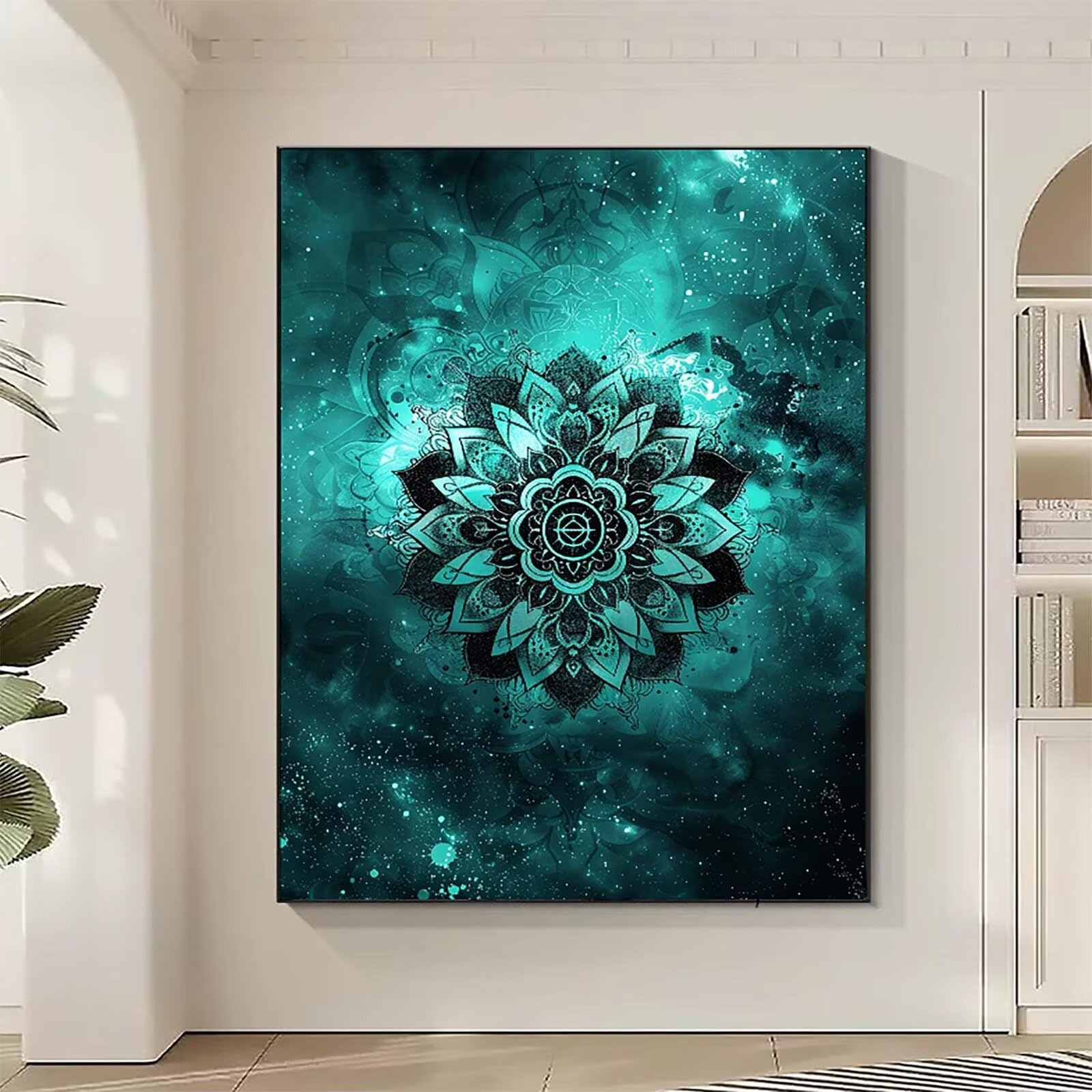 Diamentowy obraz kwiatowy duży diamentowy obraz mandala, kryształowe zestawy dla początkujących, DIY, haft krzyżykowy, rękodzieło, obrazy, haft, rękodzieło, dla dorosłych, dla początkujących