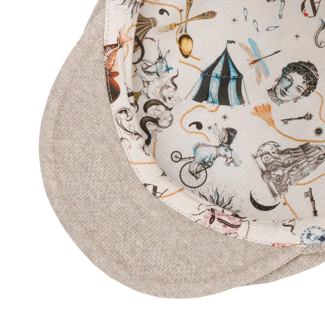 Coppola Cotton KnitD’Este Uomo - Made in Italy cap Cappello Piatto con Visiera, Fodera Primavera/Estate