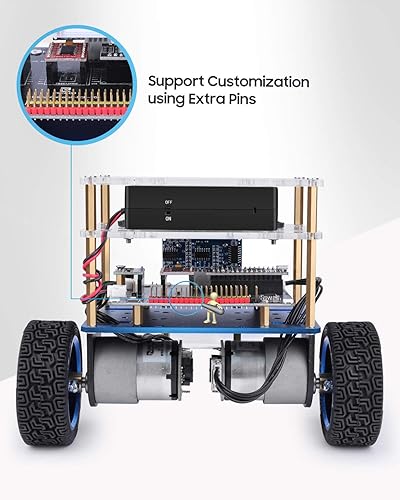 Miniatura 5 de ELEGOO Tumbller - Kit de robot de autoequilibrio para Arduino Robotics para niños de 8 a 12 a 14 años, regalos para 8, 9, 10, 11, 12, 13, 14, 15, 16