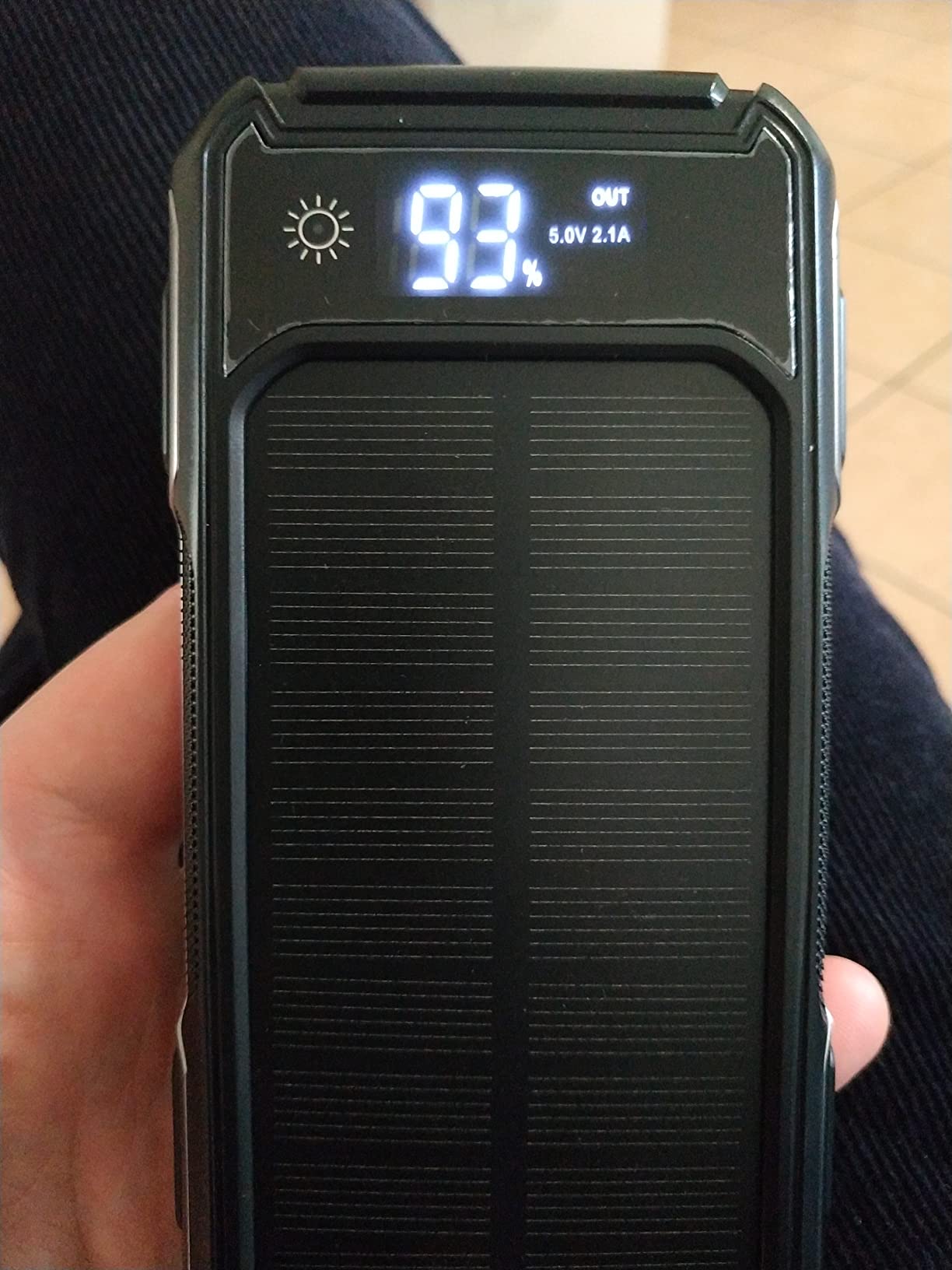Power Bank Solare 20000 MAh Impermeabile - 4 Porte USB Per Telefono Outdoor E Escursionismo