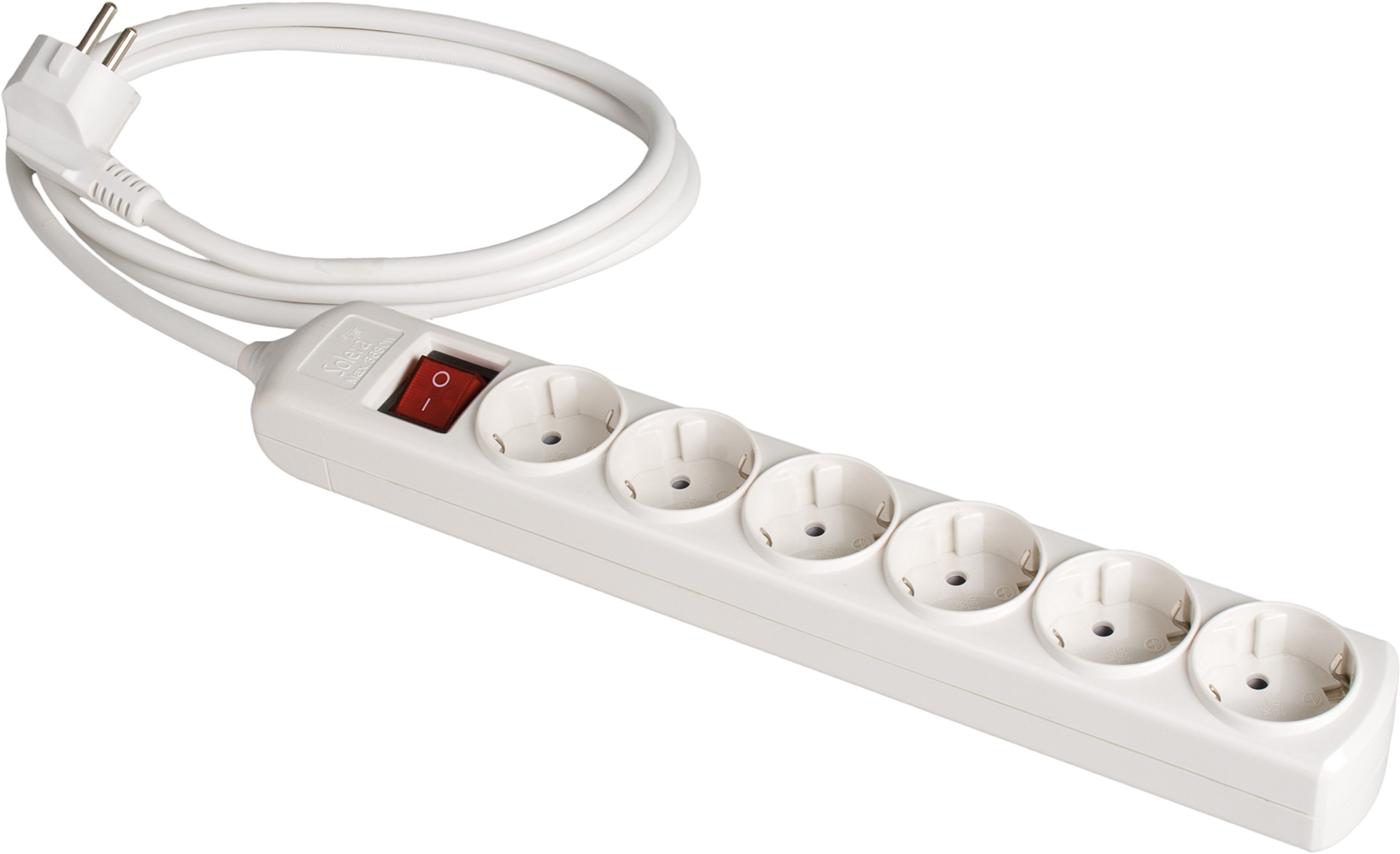 Bloc électrique 6 prises Solera 16A avec câble de 2 mètres haute capacité