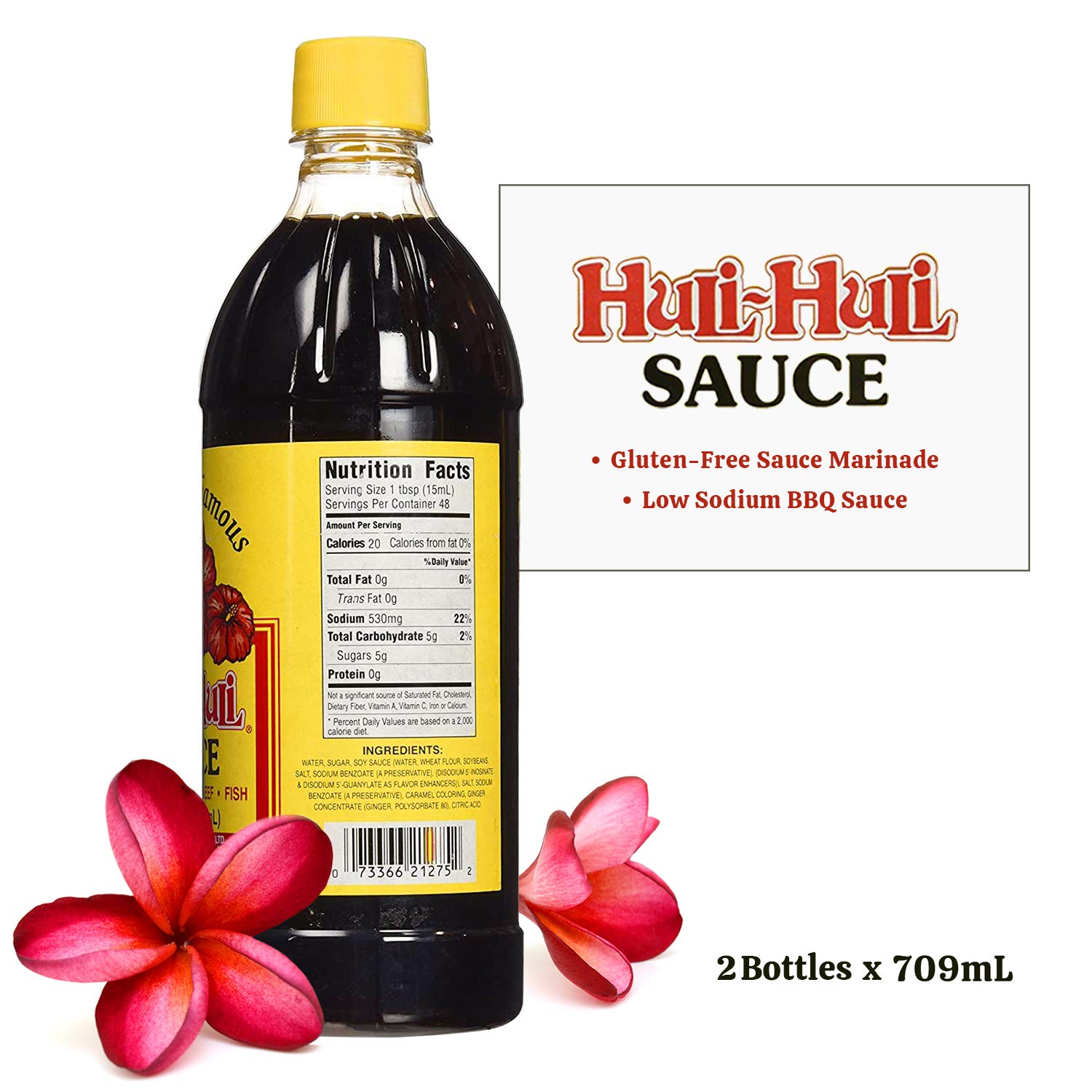 World Market Hawaii's Famous Huli-Huli Sauce - Hawaiian BQQ Sauce - Meat Rub BBQ Sauce & Steak Seasoning - Low Sodium BBQ Sauce - 24 Ounce - Pack of 2 - Image 2