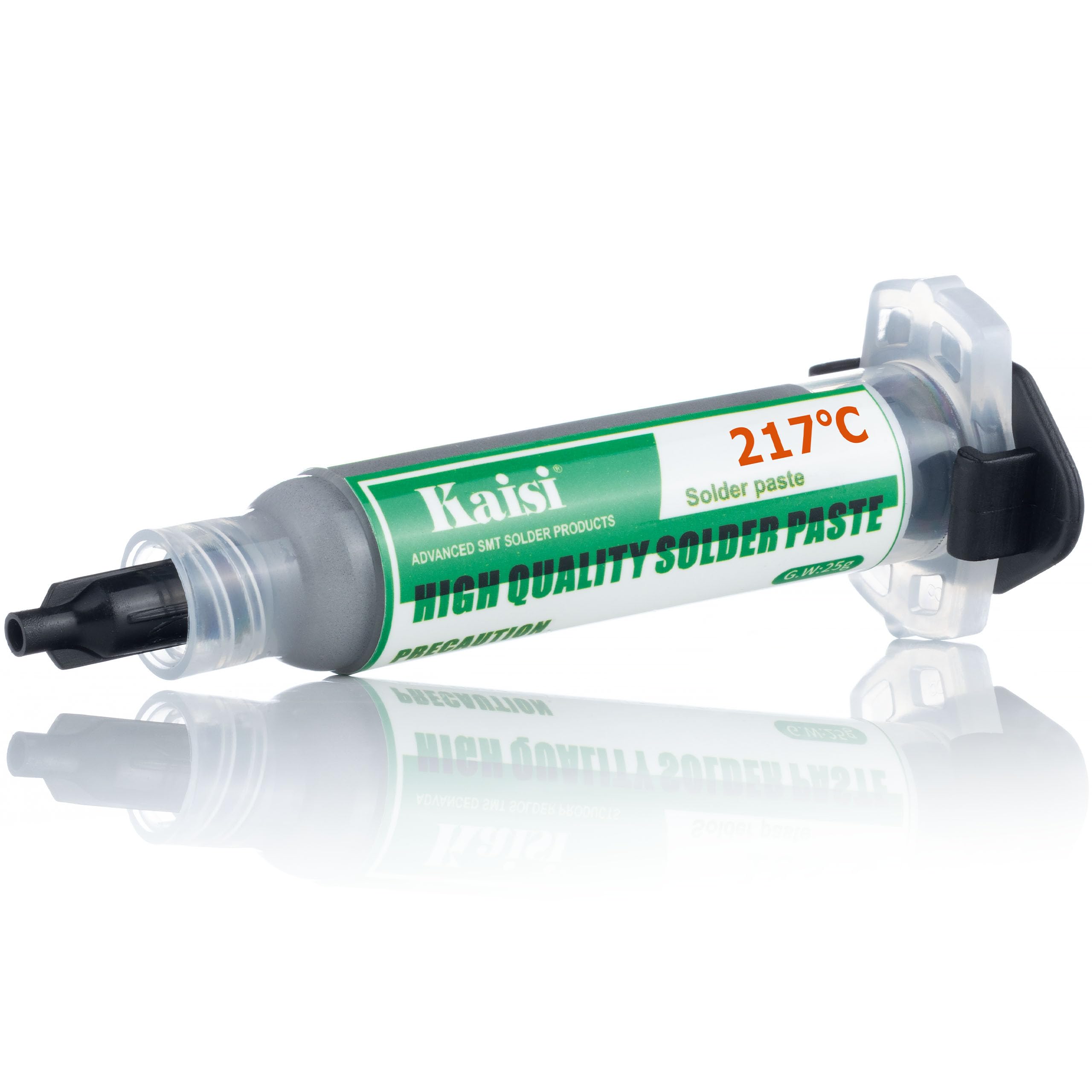 Set Saldatura Flux 338 + Stagno Liquido 217°C – 2 Siringhe, 2 Aghi | Alta Precisione, Facile Applicazione | per GSM e BGA | Accessorio Elettronica Professionale