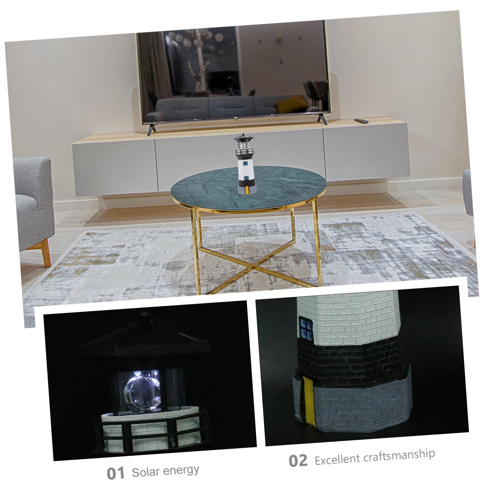 Gatuida Solar Elegante Para Decoración De Interiores Lámpara Solar De Lámpara Decorativa Para Jardines y Paisajes