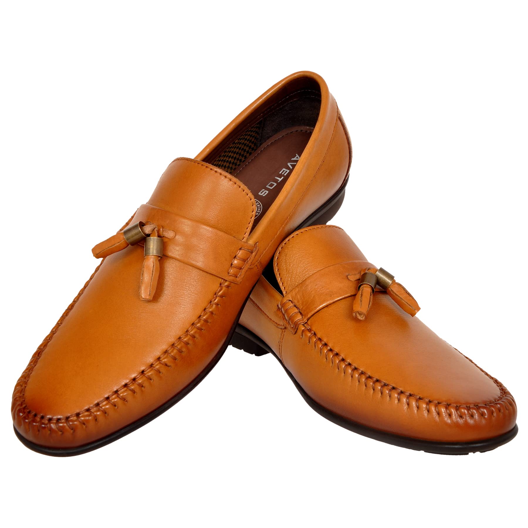 See full amazon price history chart for AVETOS Genuine Leather Shoes for Men Formal Slip On Loafers with Flexibility, Tear Resistance and Flat Heel Rubber Sole Mens Tan Shoes Euro Size - 42 AVETOS Genuine Leather Shoes for Men Formal Slip On Loafers with Flexibility, Tear Resistance and Flat Heel Rubber Sole Mens Tan Shoes Euro Size - 42 (B09NW5BJZK) Amazon Price History, Amazon Price Tracker