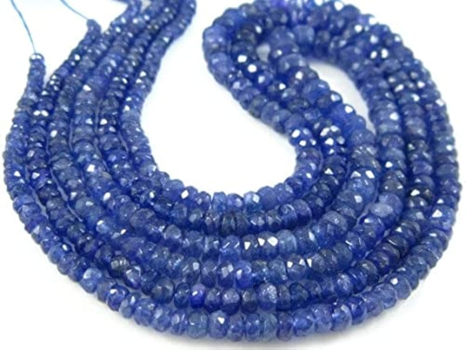 Tanzanite AA rondelles pour résoudre le manque d'éclat de vos colliers artisanaux