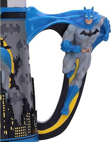 Miniatura 2 de Nemesis Now DC Comics Merchandise - Taza de cerveza de resina pintada a mano con inserto extraíble, 6.1 in - Batman The Caped Crusader