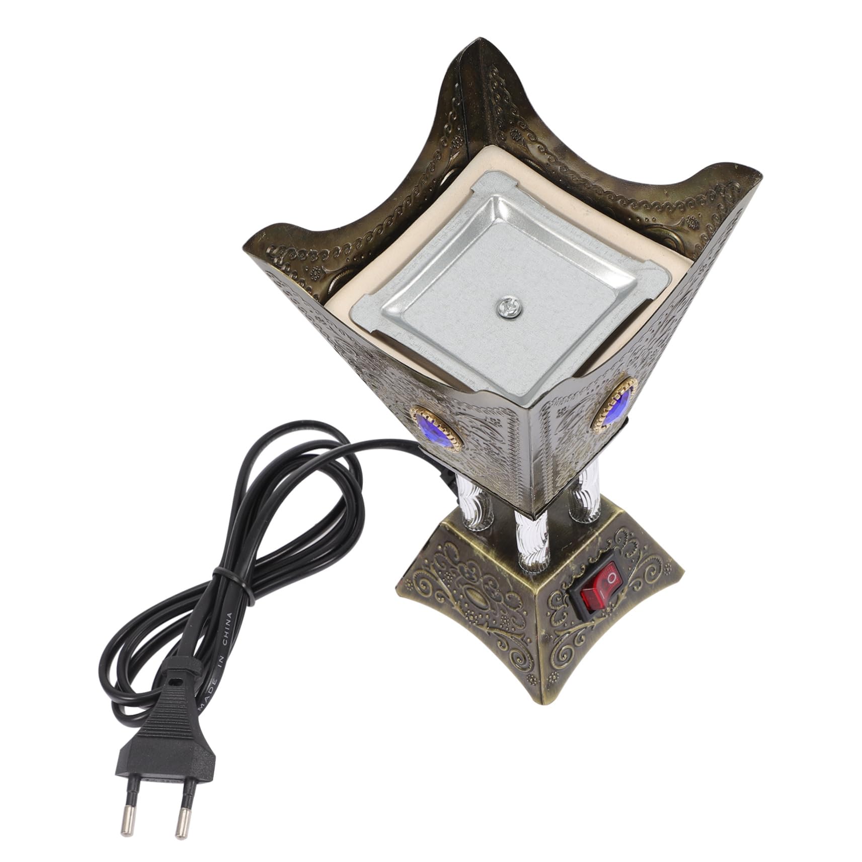 Bruciatore Di Incenso Elettrico Decorativo In Ferro Placcato Oro Con Spina Americana Leggero E Compatto 95333759