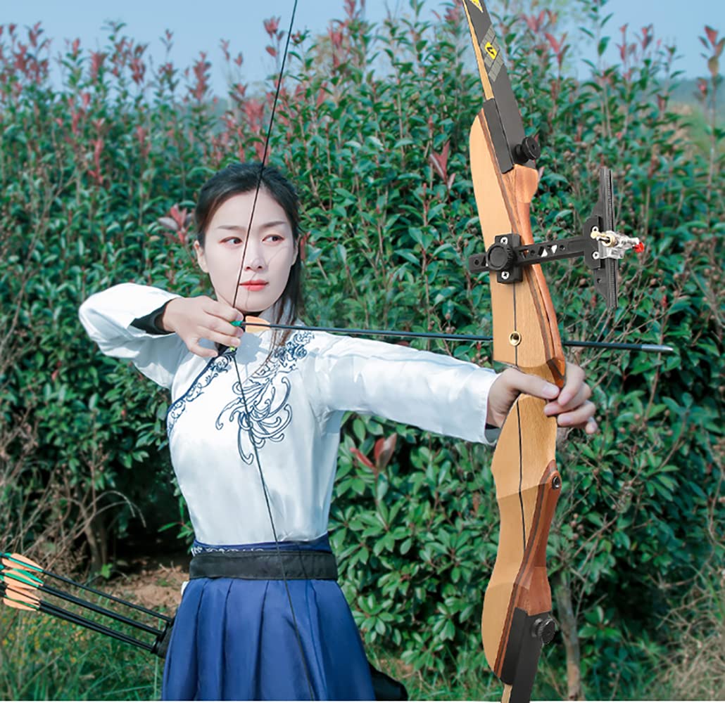 wolfman Recurvebogen Set Erwachsene 66/68/70 Zoll 12-40LBS Pfeil und Recurve Bogen Set Praxis Bogen Jagdbogen für Bogenschießen Halle Schießen Wettkämpfe Übung Rechtshänder