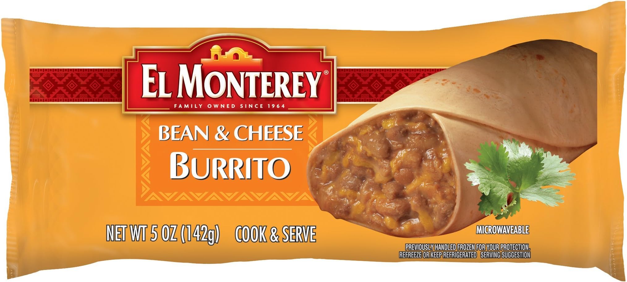 Ruiz El Monterey Bean and Cheese Burrito, 5 Ounce -- 24 per case.