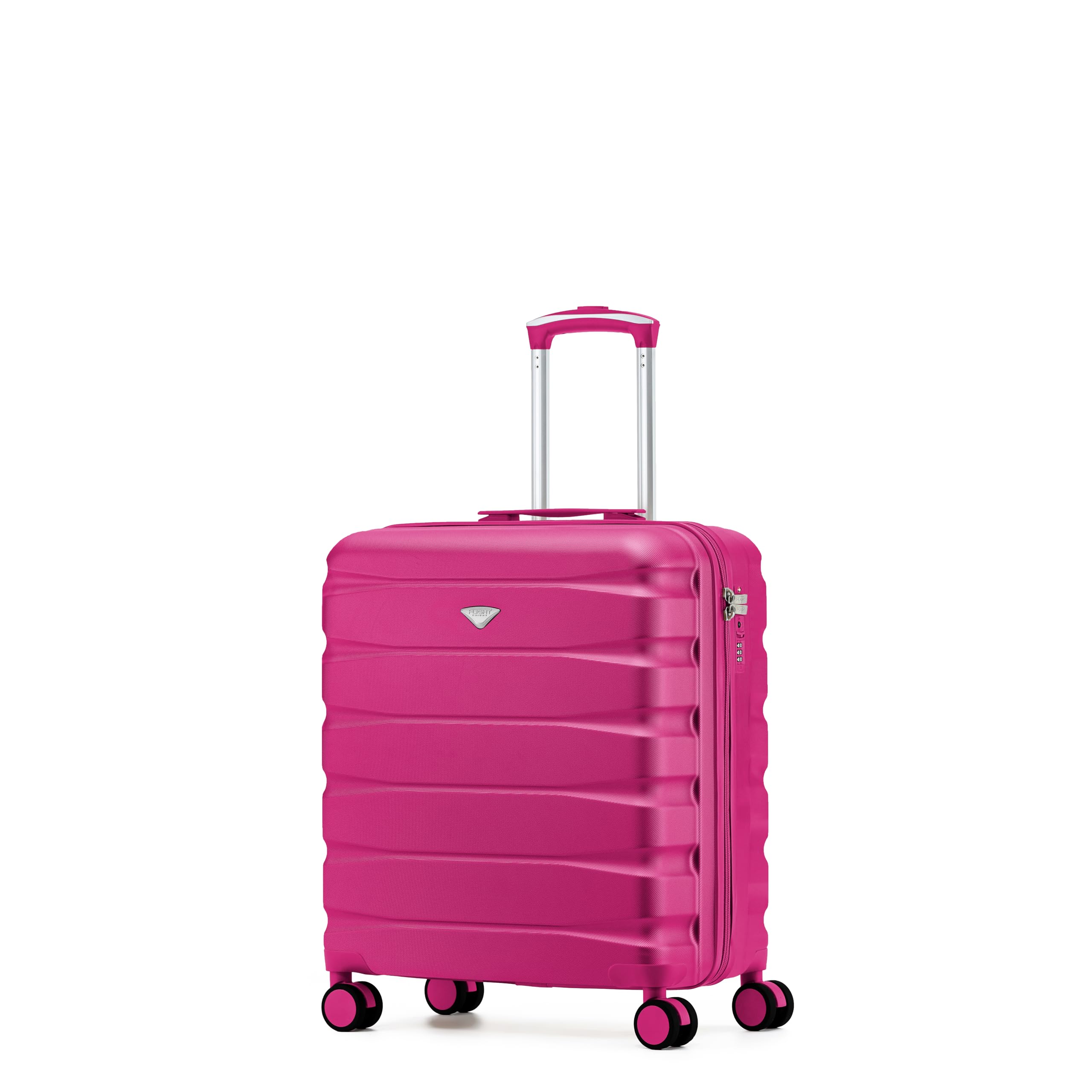 Flight Knight 56x45x25 EasyJet Cabin Bag, Jet2, British Airways Suitcase - Lightweight Small Durable 4-Wheel Cabin Case, Maximum Carry-On Size, ABS Hard Shell, 10kg Hand Luggage Bag- 56 x 45 x 25 — view 45