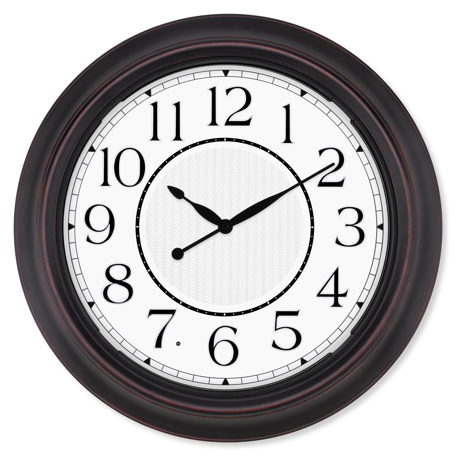 Koosome Illuminated Indoor Outdoor Clocks Waterproof, Large 18 Inch Retro Silent Lighted up Battery Operated Waterproof Wall Clock for Patio Pool Garden Yard Living Bedroom (Bronze)