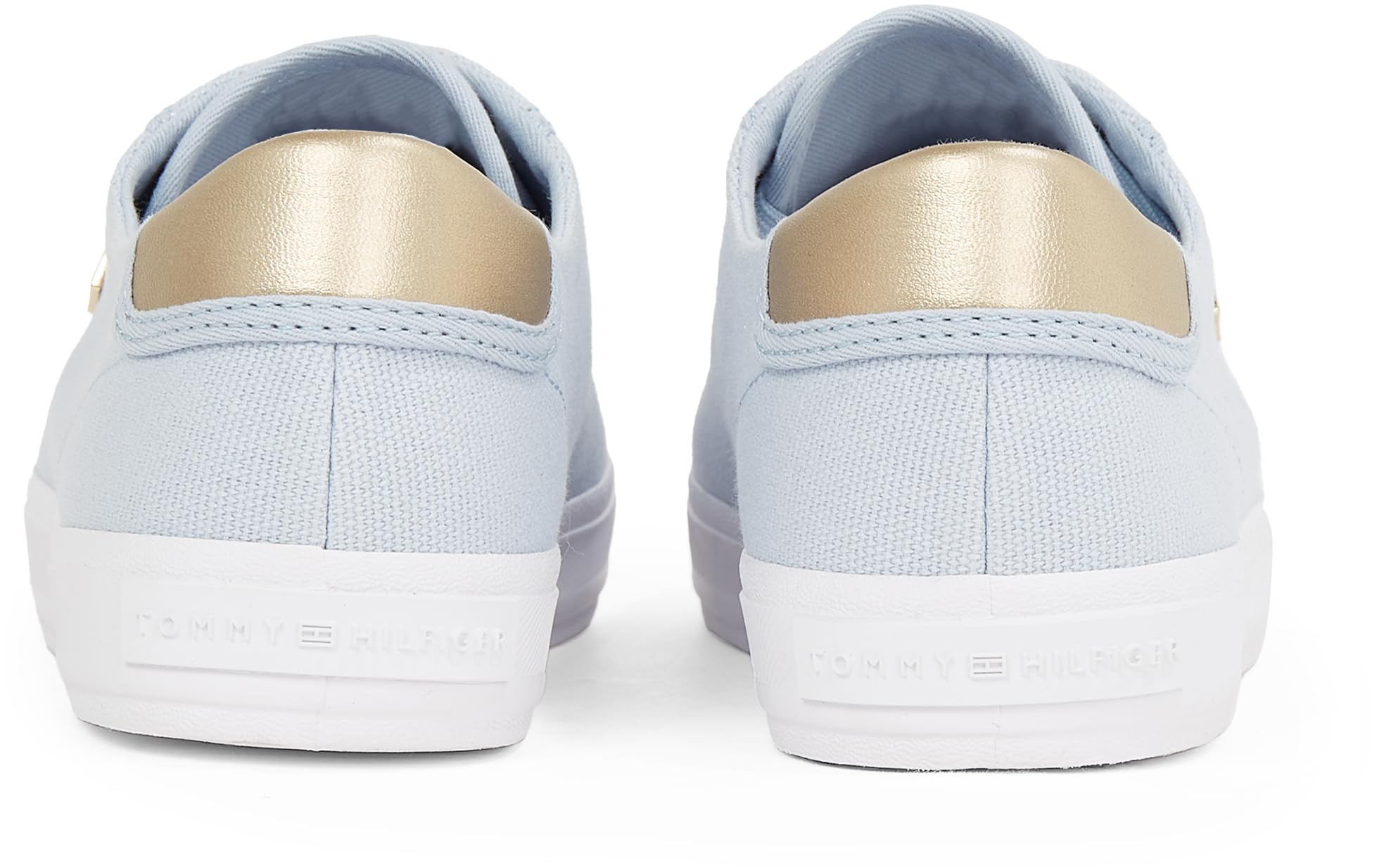 Tommy Hilfiger Donna Sneakers Vulcanizzate Canvas Lace Up Eleganti