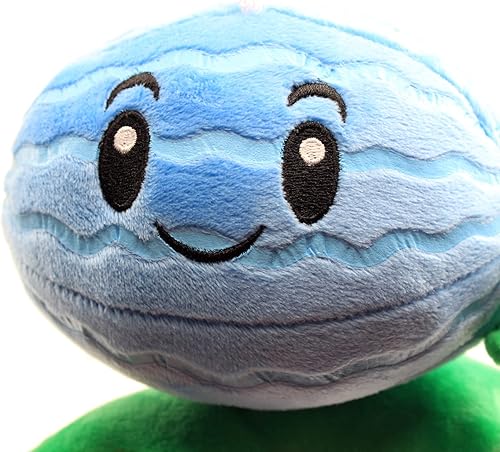 Miniatura 7 de Juguetes de peluche de plantas, figuras de muñeca de peluche, regalo de cumpleaños para niños (sandía azul)
