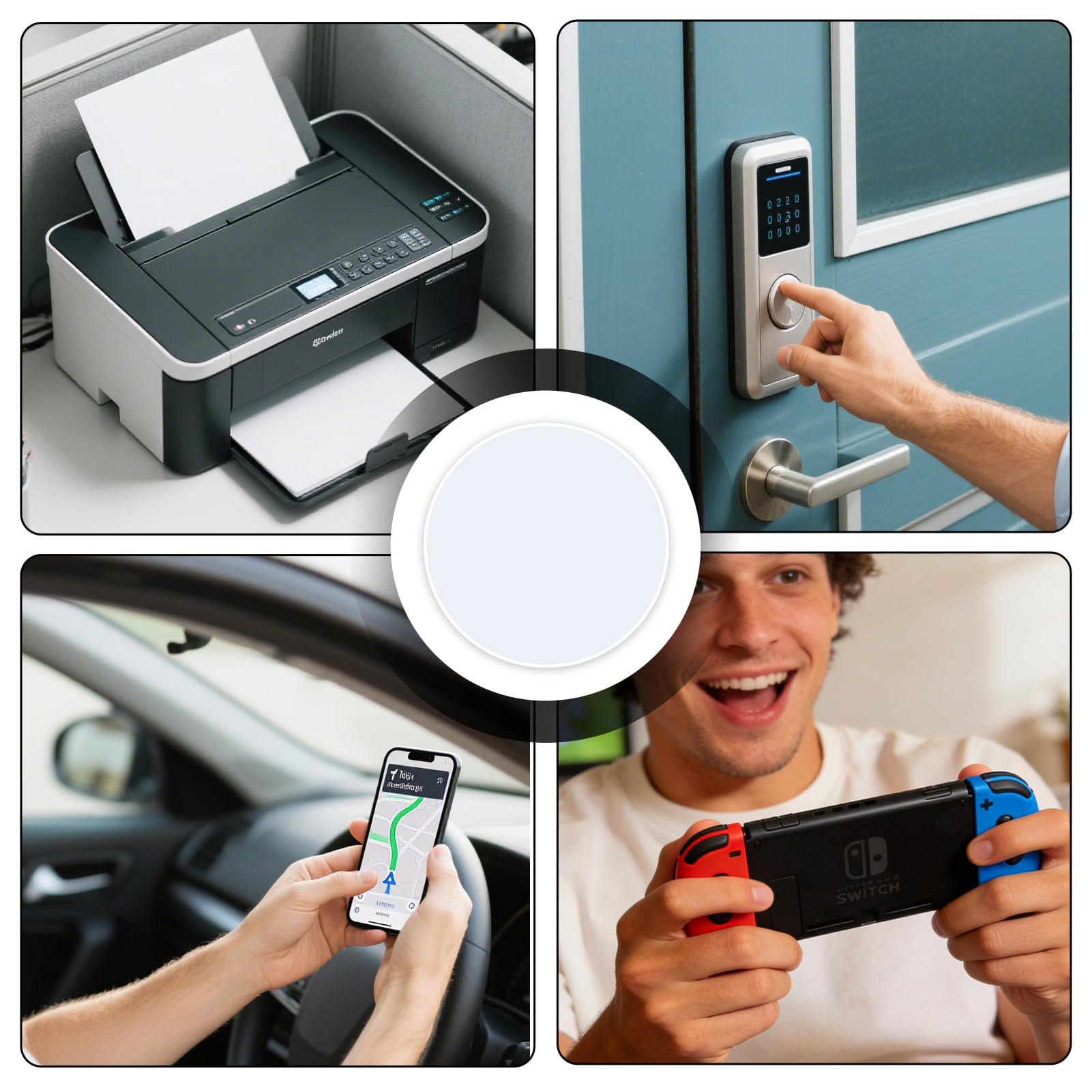 Nfc Tag Ntag215 Lote 50 25 mm Tarjeta Nfc Programable