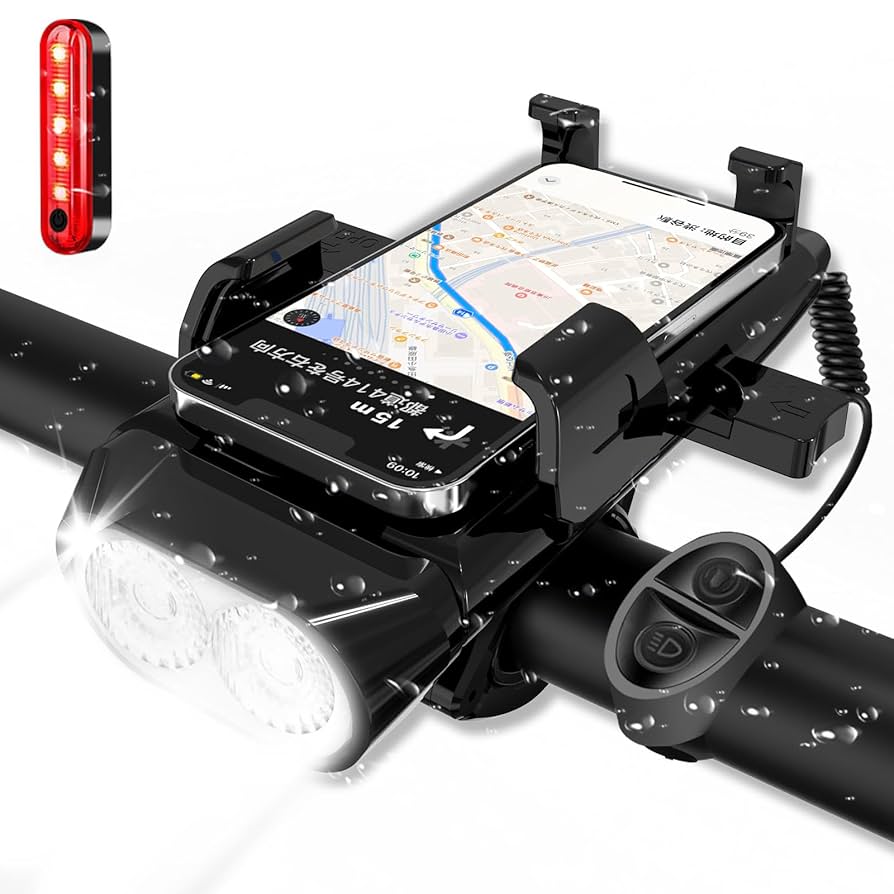 自転車 ロードバイク用アクセサリーセット CATEYEライト　スマホホルダーなど 自転車 ロードバイク用アクセサリーセット CATEYEライト スマホ