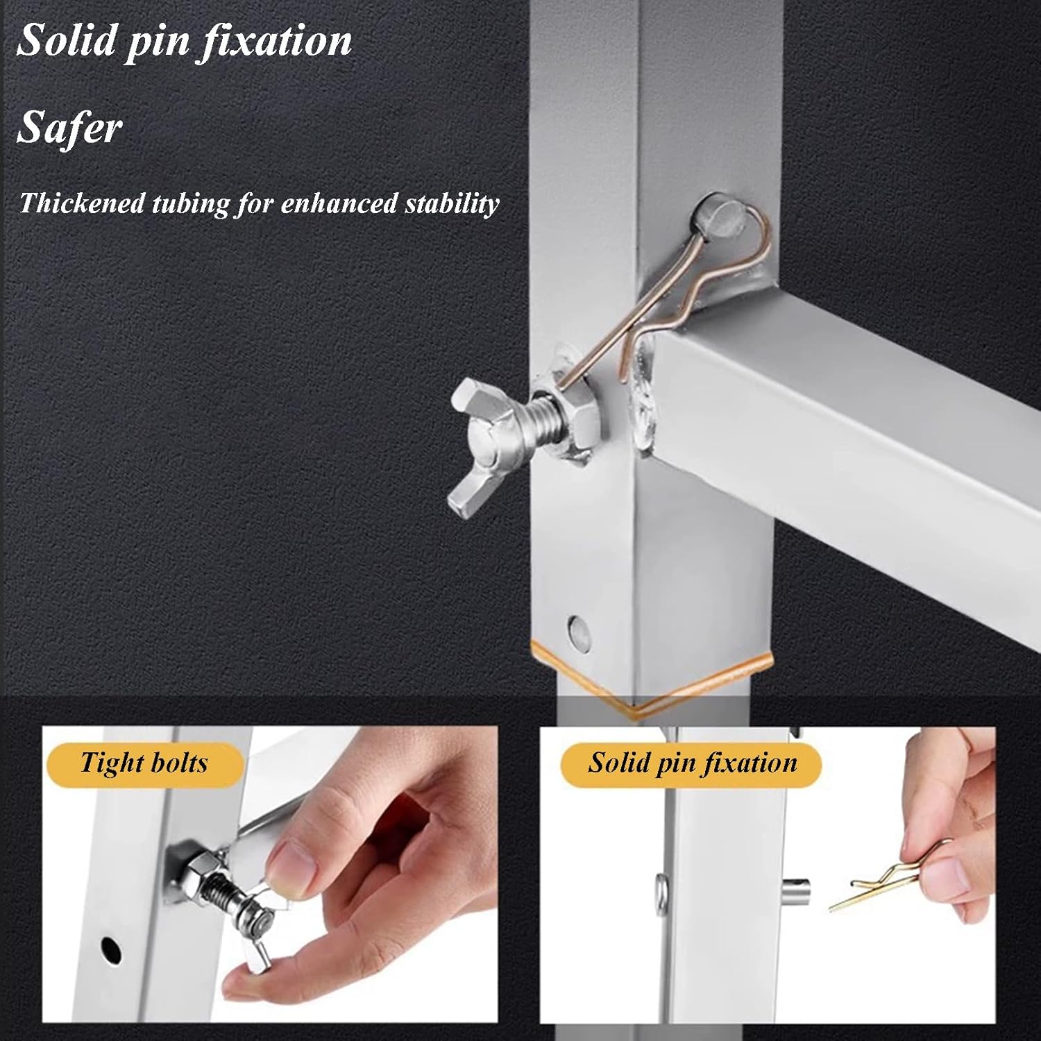 Scaffold Work Platform Adjustable Height, Portable Folding Scaffolding Workbench, Galvanized Steel Welding for Construction Sites and Renovations