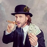 Vista 6 de 20 plumas para sombrero, plumas surtidas para sombreros, accesorios coloridos de plumas reales para hombres y mujeres (estilo mixto)