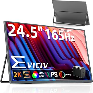 EVICIV モバイルモニター 2K 24.5インチ 165Hz …