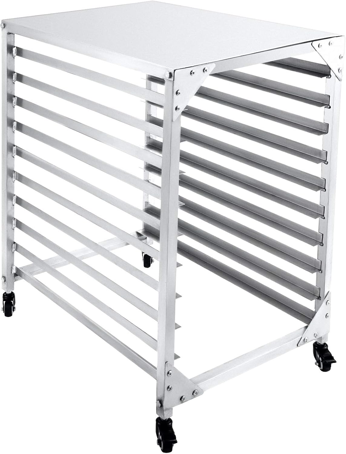 VEVOR Bakery Rack Bun Pan Rack 10-Tier 20.5"Lx26"Wx39"H Aluminum Kitchen Bakery Cooling Rack w/Cover : Industrial & Scientific