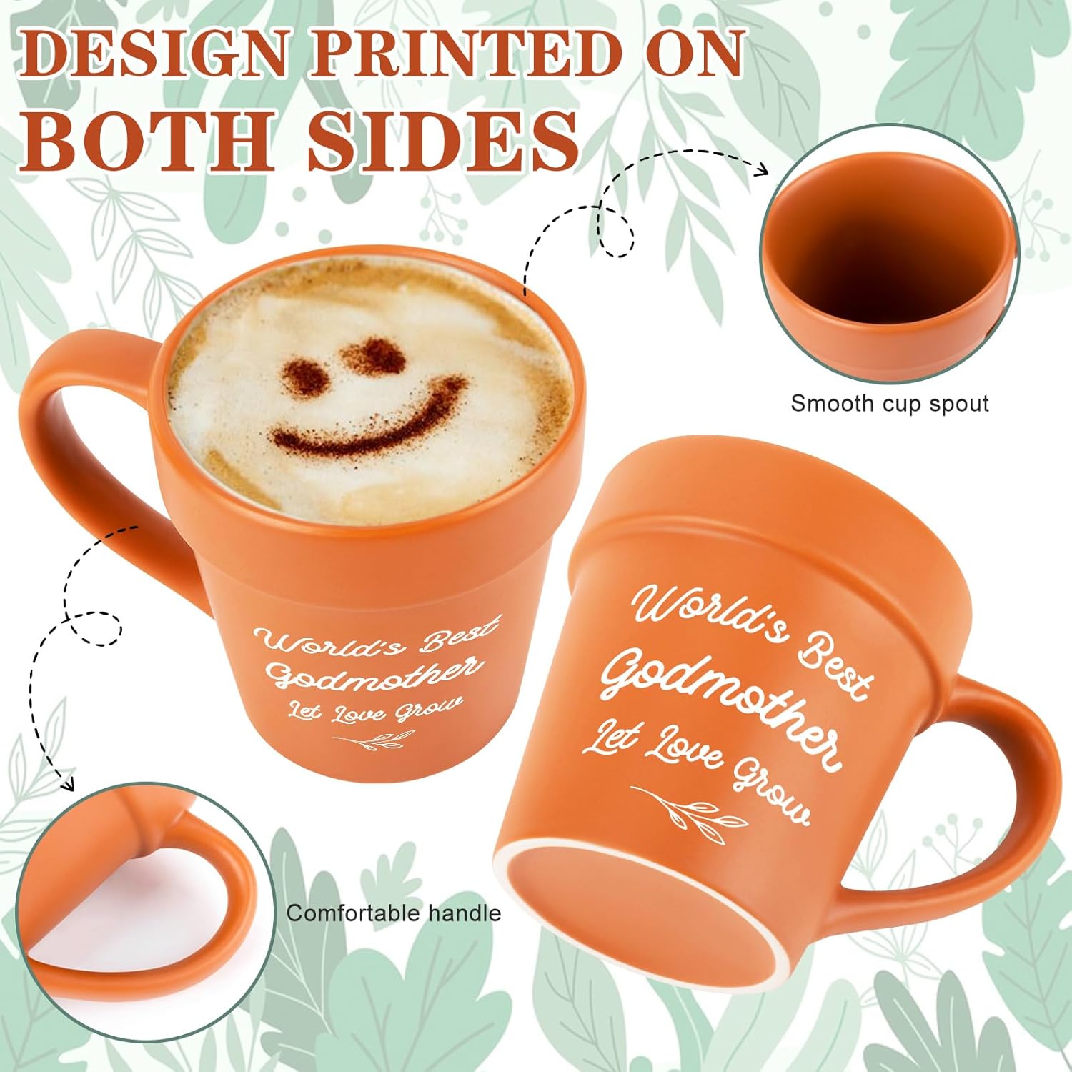 Godmother Gift from Godchild, Funny Birthday Mothers Day Gifts for Godmothers Godmom Gardening Plant Lover, Godmother Mug - Image 3