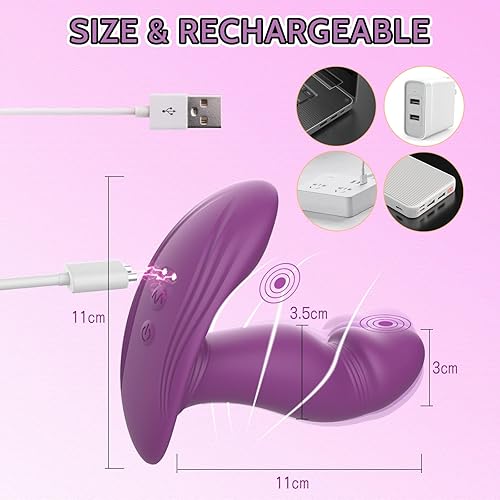 Miniatura 5 de Vibrador de punto G para el clítoris, juguetes para adultos para mujeres con 8+9 modos de estimulación vibratoria, Banenu APP Control remoto